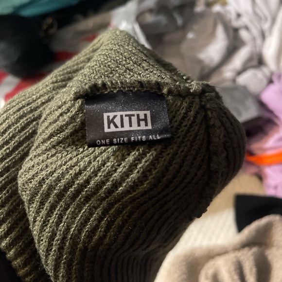Kith Olive Green Ribbed Knit Hat - Picture 3 of 3
